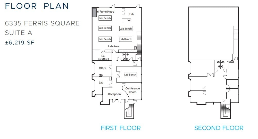 6335 Ferris Sq, San Diego, CA for lease Floor Plan- Image 1 of 1
