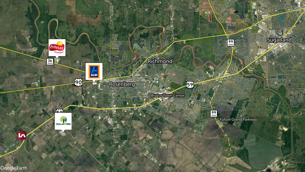 0 Southwest Freeway, Beasley, TX à vendre - Aérien - Image 3 de 3