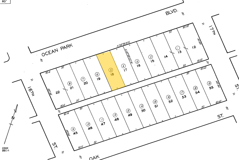 1624-1626 Ocean Park Blvd, Santa Monica, CA for lease - Plat Map - Image 2 of 17