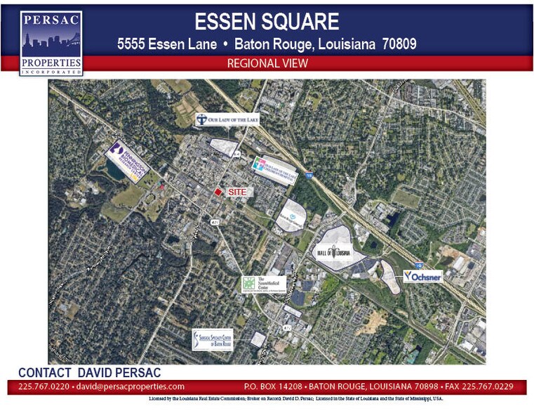 5555 Essen Ln, Baton Rouge, LA à louer - Aérien - Image 1 de 5