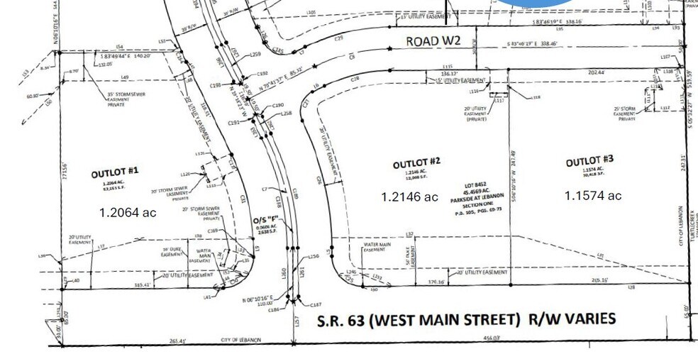 Route 63, Lebanon, OH à vendre - Plan de site - Image 2 de 2