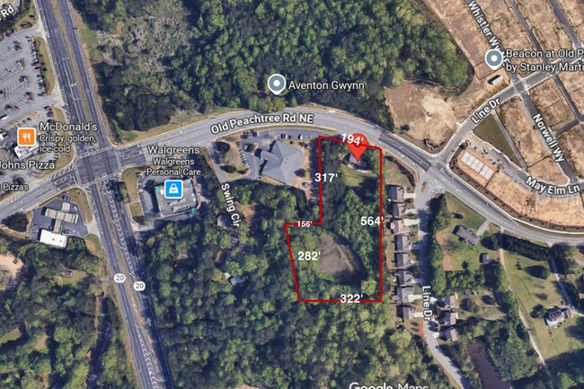 Plus de détails pour 1225 Old Peachtree Rd, Lawrenceville, GA - Terrain à vendre