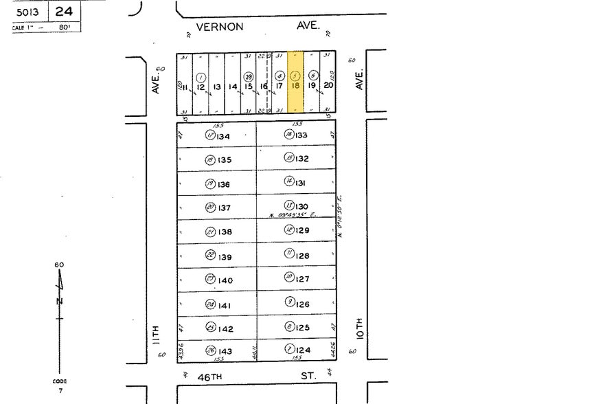 3206 Vernon Ave, Los Angeles, CA for sale - Plat Map - Image 2 of 4