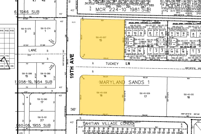 6605-6619 N 19th Ave, Phoenix, AZ à vendre - Plan cadastral - Image 2 de 21