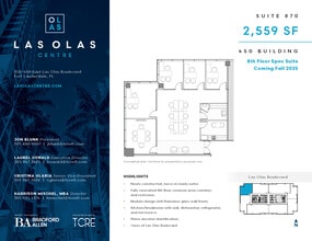 450 E Las Olas Blvd, Fort Lauderdale, FL for lease Floor Plan- Image 1 of 1