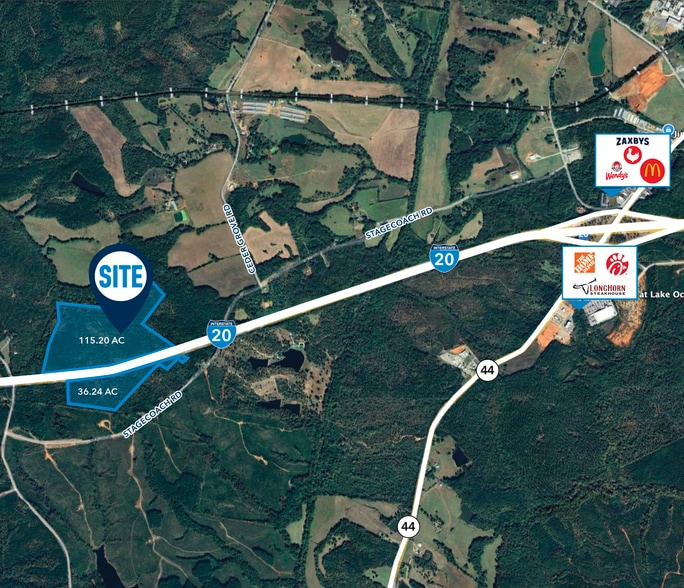 Old Stage Coach Rd, Greensboro, GA for sale - Aerial - Image 3 of 3