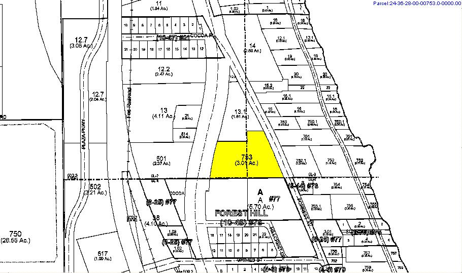 834 N Cocoa Blvd, Cocoa, FL à louer - Plan cadastral - Image 2 de 4