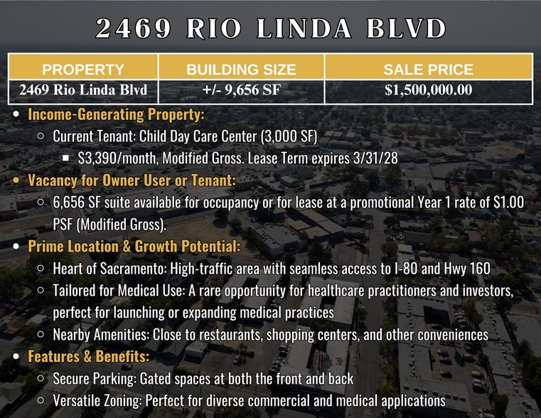 2469 Rio Linda Blvd, Sacramento, CA for sale - Building Photo - Image 2 of 7