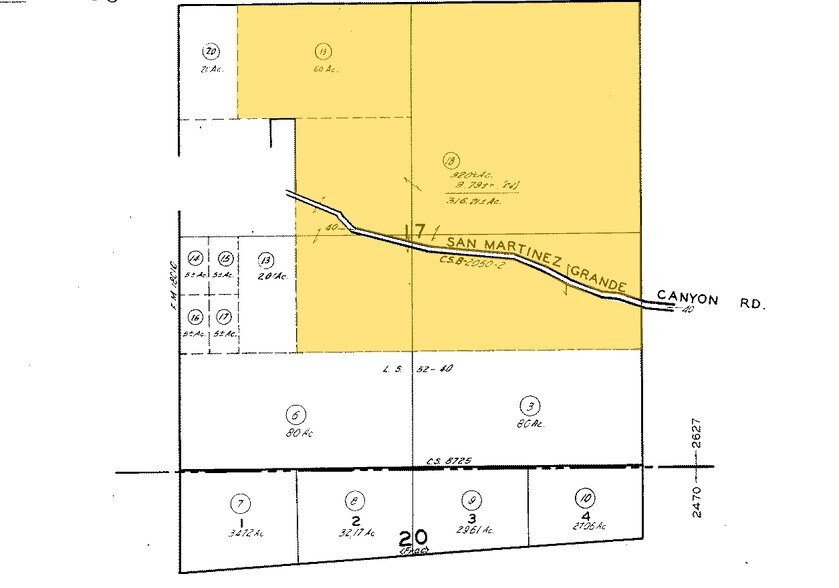 28190 San Martinez Grande Canyon Rd, Castaic, CA à vendre - Plan cadastral - Image 3 de 10