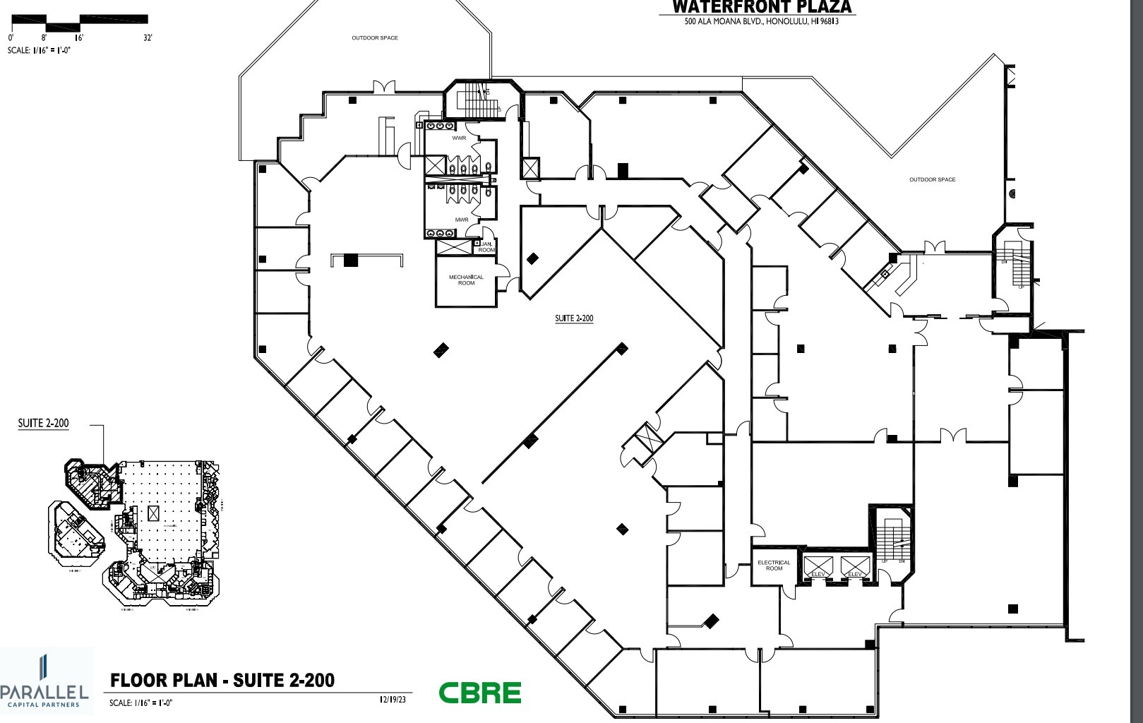 500 Ala Moana Blvd, Honolulu, HI à louer Plan d  tage- Image 1 de 1