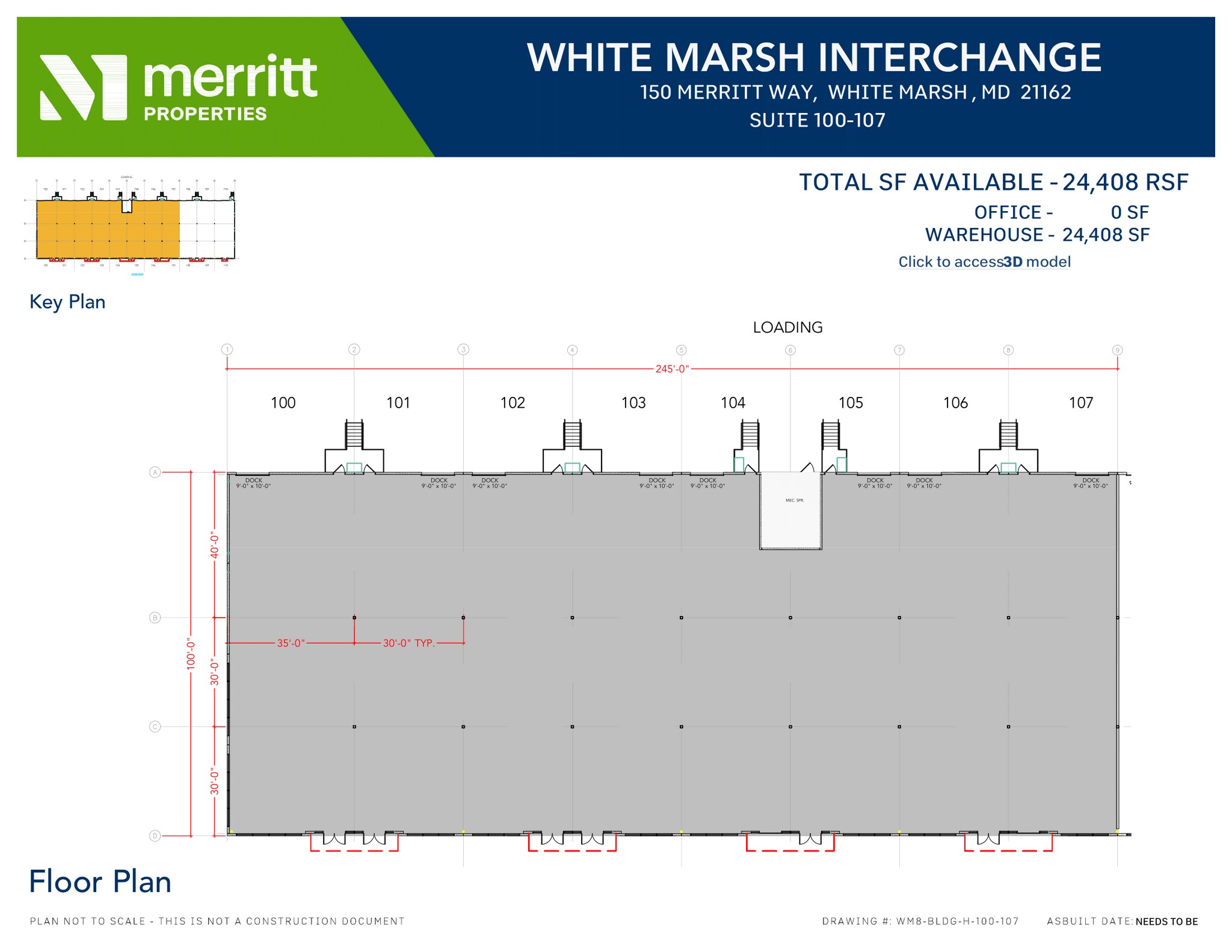 10301 Philadelphia Rd, White Marsh, MD for lease Floor Plan- Image 1 of 1