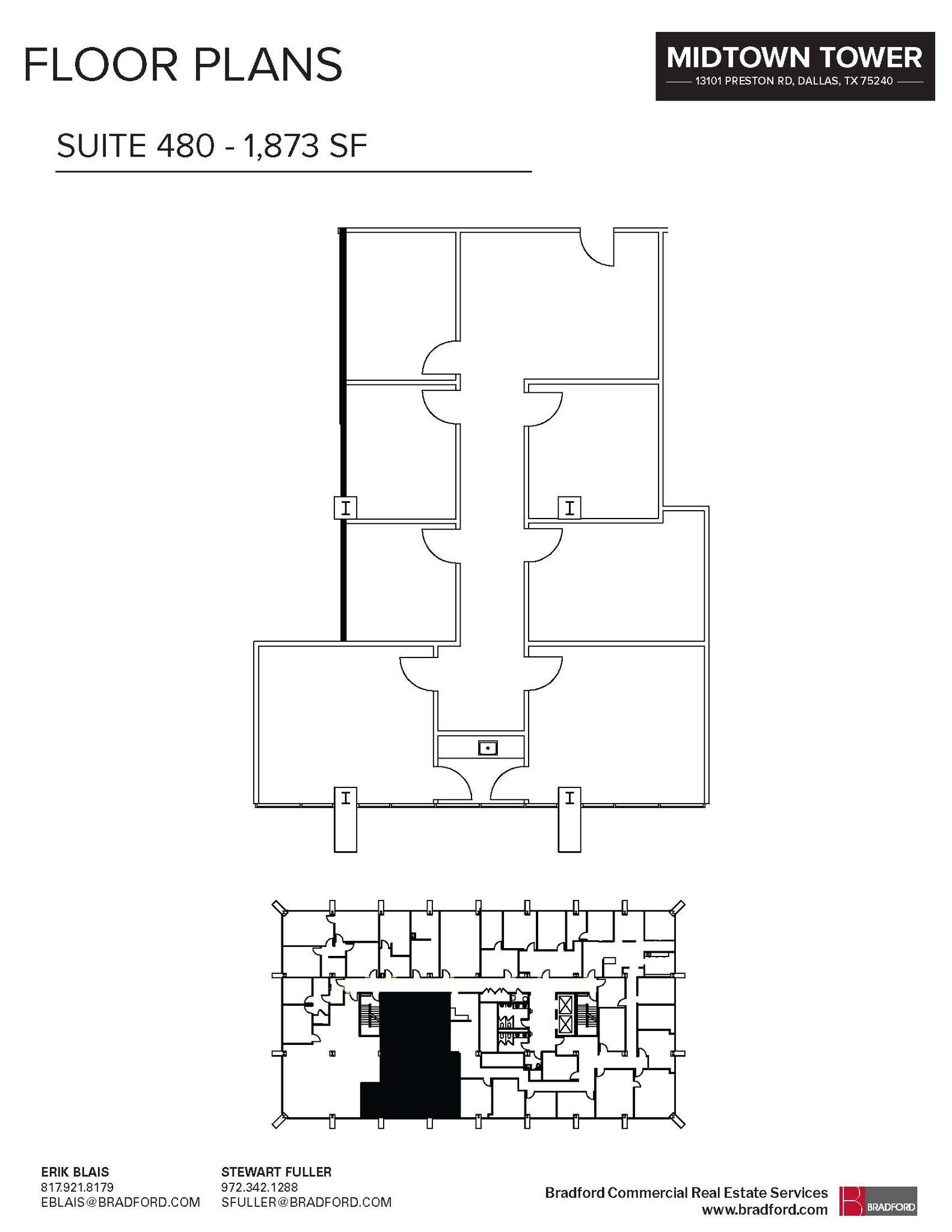 13101 Preston Rd, Dallas, TX à louer Plan d’étage- Image 1 de 1