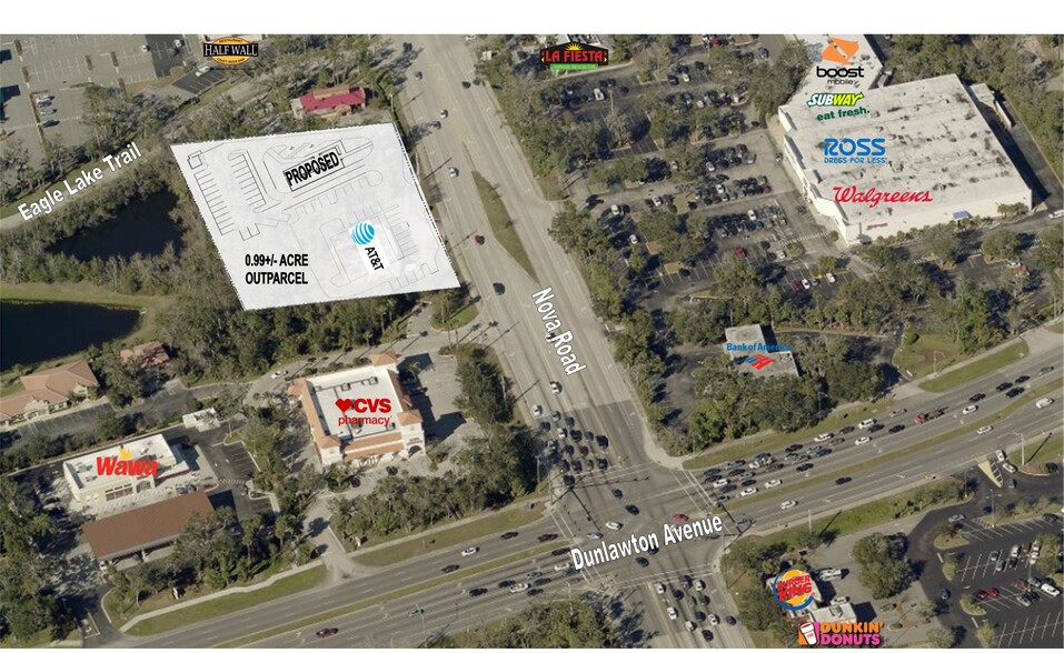 3798 S Nova Rd, Port Orange, FL for lease - Aerial - Image 1 of 10