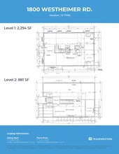 1800 Westheimer Rd, Houston, TX à louer Plan d’étage- Image 1 de 1