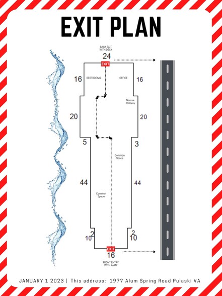 1977 Alum Spring Rd, Pulaski, VA à vendre - Plan d’étage - Image 3 de 9