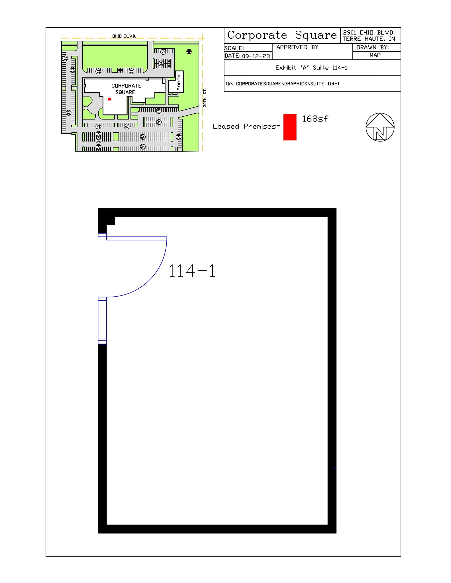 2901 Ohio Blvd, Terre Haute, IN à louer Plan de site- Image 1 de 1