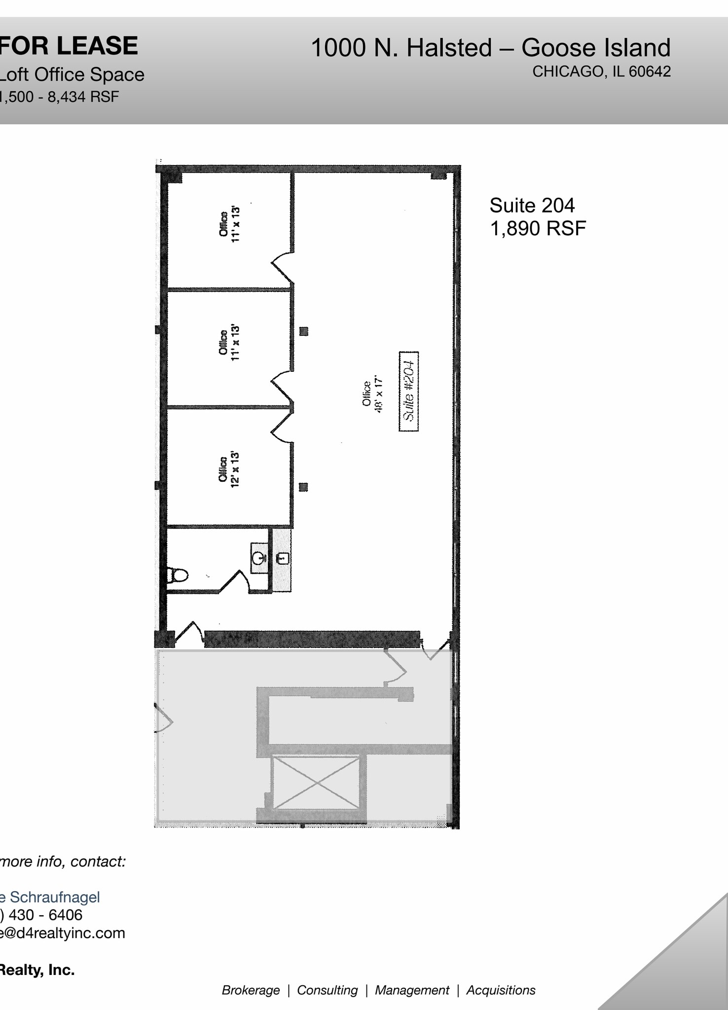 1000 N Halsted St, Chicago, IL à louer Plan d’étage- Image 1 de 4