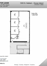 1000 N Halsted St, Chicago, IL à louer Plan d’étage- Image 1 de 4