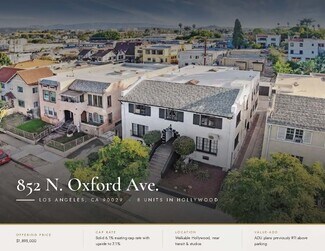 Plus de détails pour 852 N Oxford Ave, Los Angeles, CA - Multi-résidentiel à vendre