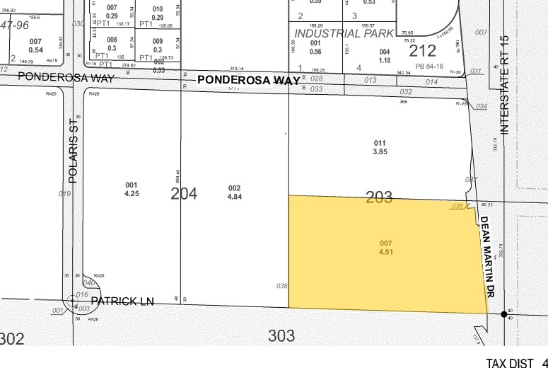 SW Dean Martin Dr & Ponderosa Way, Las Vegas, NV à vendre - Plan cadastral - Image 3 de 3