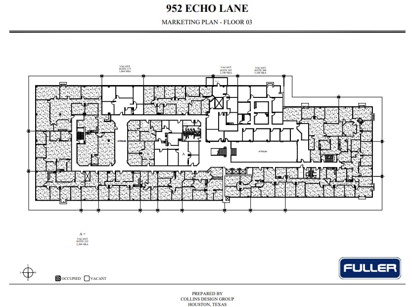 952 Echo Ln, Houston, TX à louer Plan d’étage- Image 1 de 1