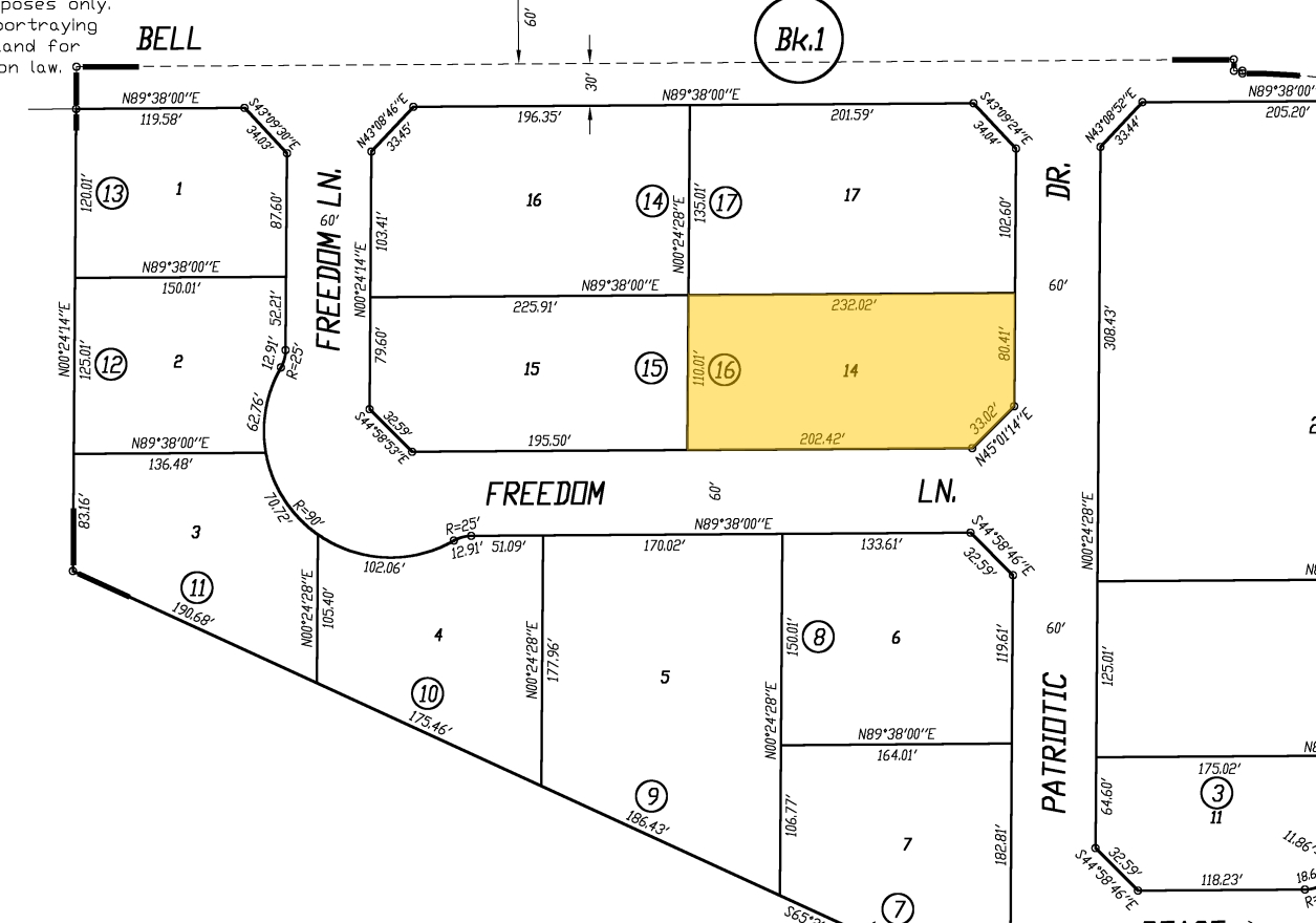 3037 Bell Dr, Atwater, CA for sale Plat Map- Image 1 of 2