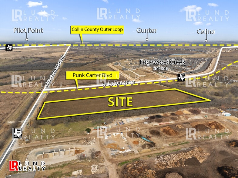 9.485 Ac Corner FM-1385 & FM-428, Celina, TX for sale - Building Photo - Image 1 of 11