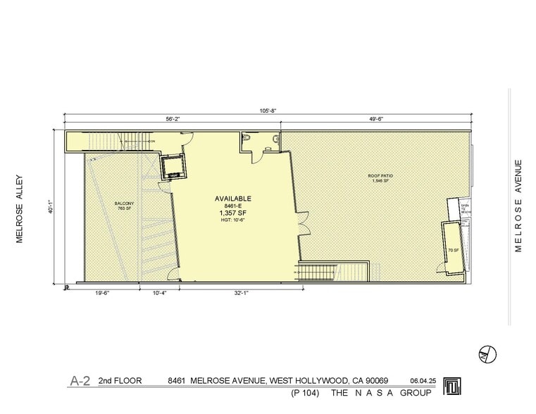 8461 Melrose Ave, West Hollywood, CA for lease - Floor Plan - Image 3 of 8