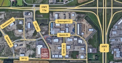 7550 79th Ave, Red Deer, AB - Aerial  map view