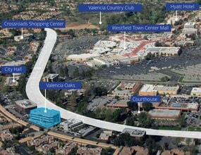 23822 W Valencia Blvd, Valencia, CA - AERIAL  map view