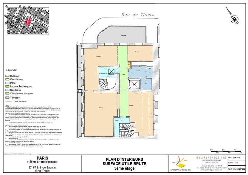 57 Rue Spontini, Paris for lease - Floor Plan - Image 2 of 6