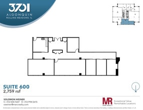 3701 Algonquin Rd, Rolling Meadows, IL for lease Floor Plan- Image 1 of 7