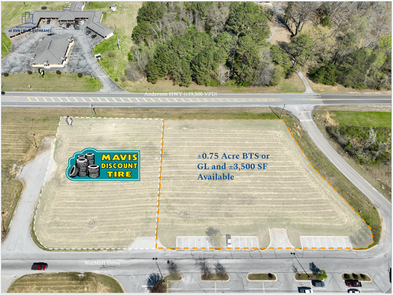 1813 Anderson Hwy, Hartwell, GA for lease - Aerial - Image 3 of 3