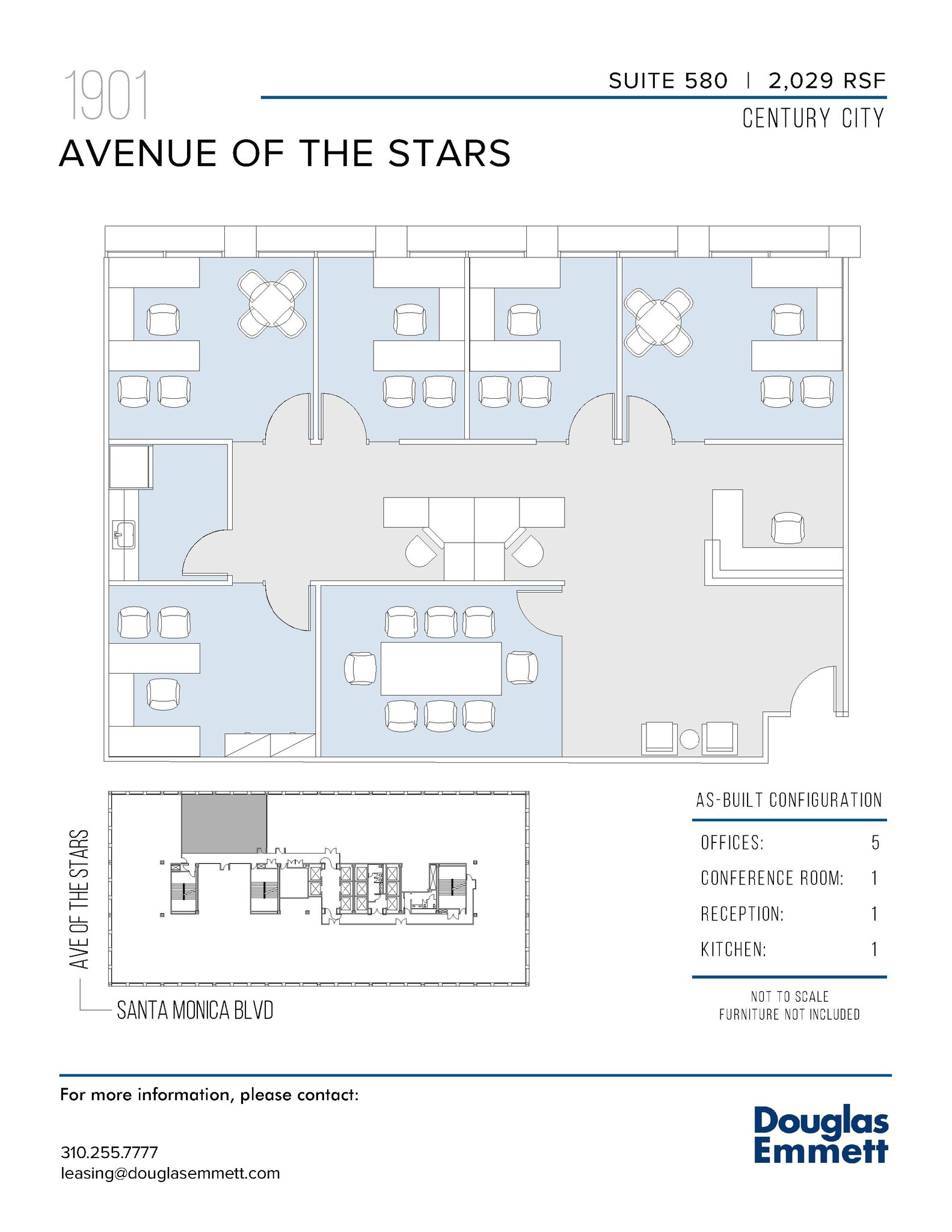 1901 Avenue of the Stars, Los Angeles, CA à louer Plan d’étage- Image 1 de 1