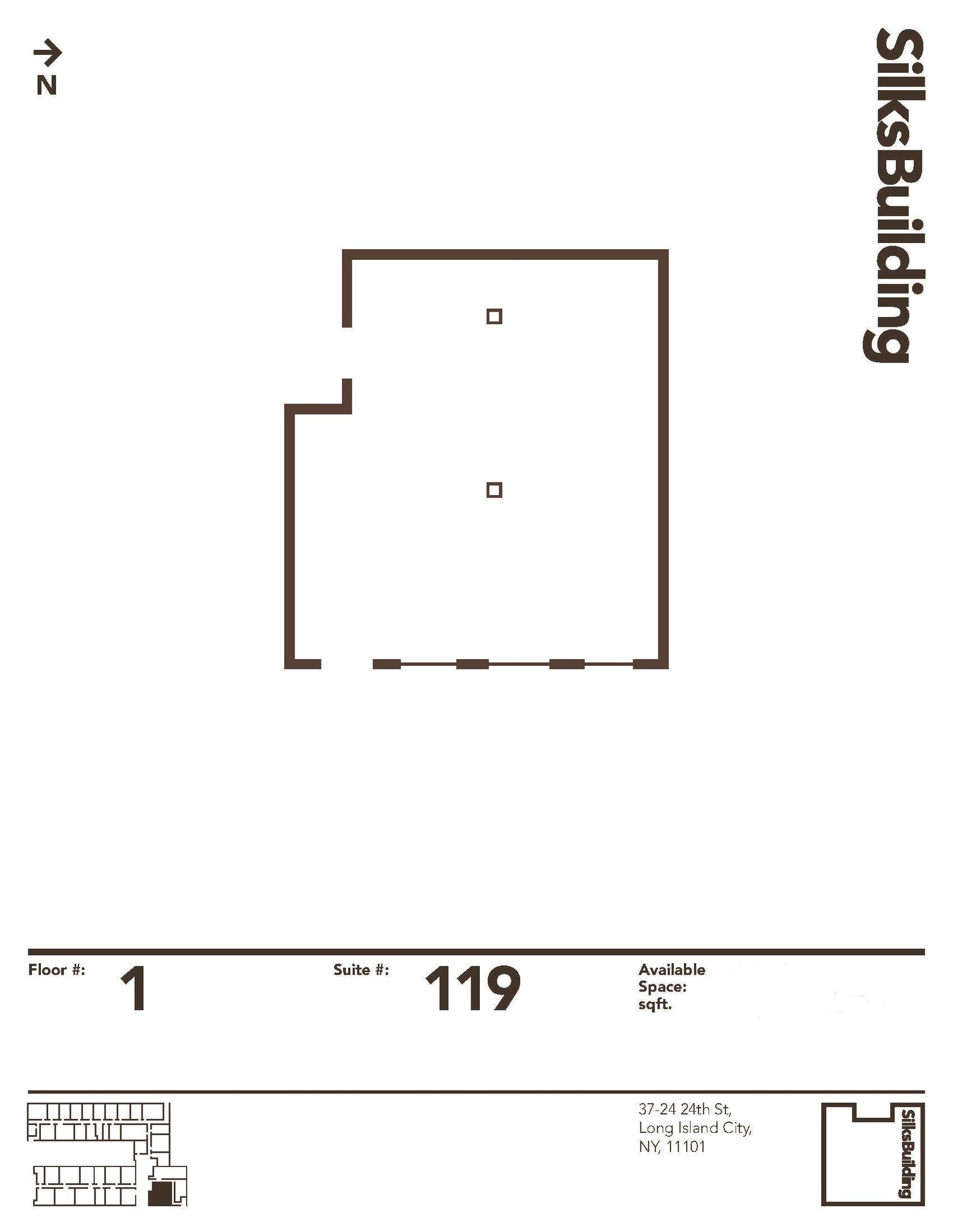 37-24 24th St, Long Island City, NY à louer Plan d’étage- Image 1 de 9