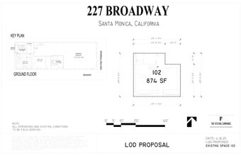 223-227 Broadway, Santa Monica, CA for lease Site Plan- Image 1 of 1