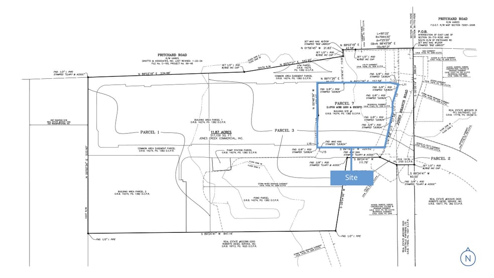 SWC Sportsman Club Rd & Pritchard Rd., Jacksonville, FL for sale - Site Plan - Image 2 of 3