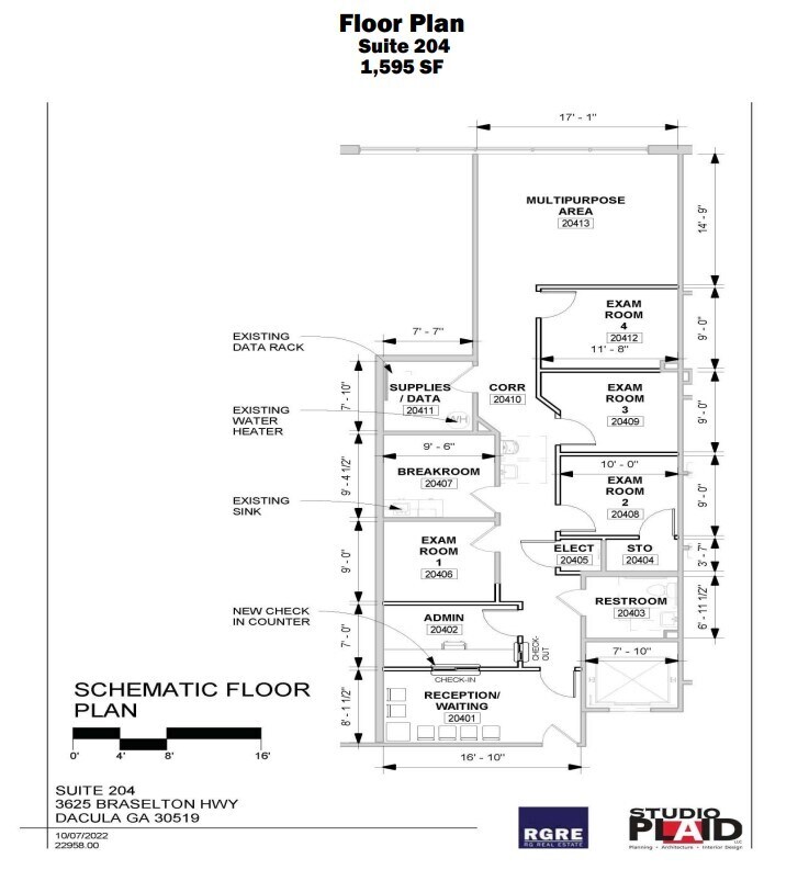 3625 Braselton Hwy, Dacula, GA à louer Plan d’étage- Image 1 de 1