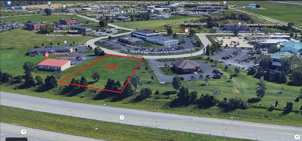 2851 Leonard Dr, Valparaiso, IN à louer - Aérien - Image 3 de 4