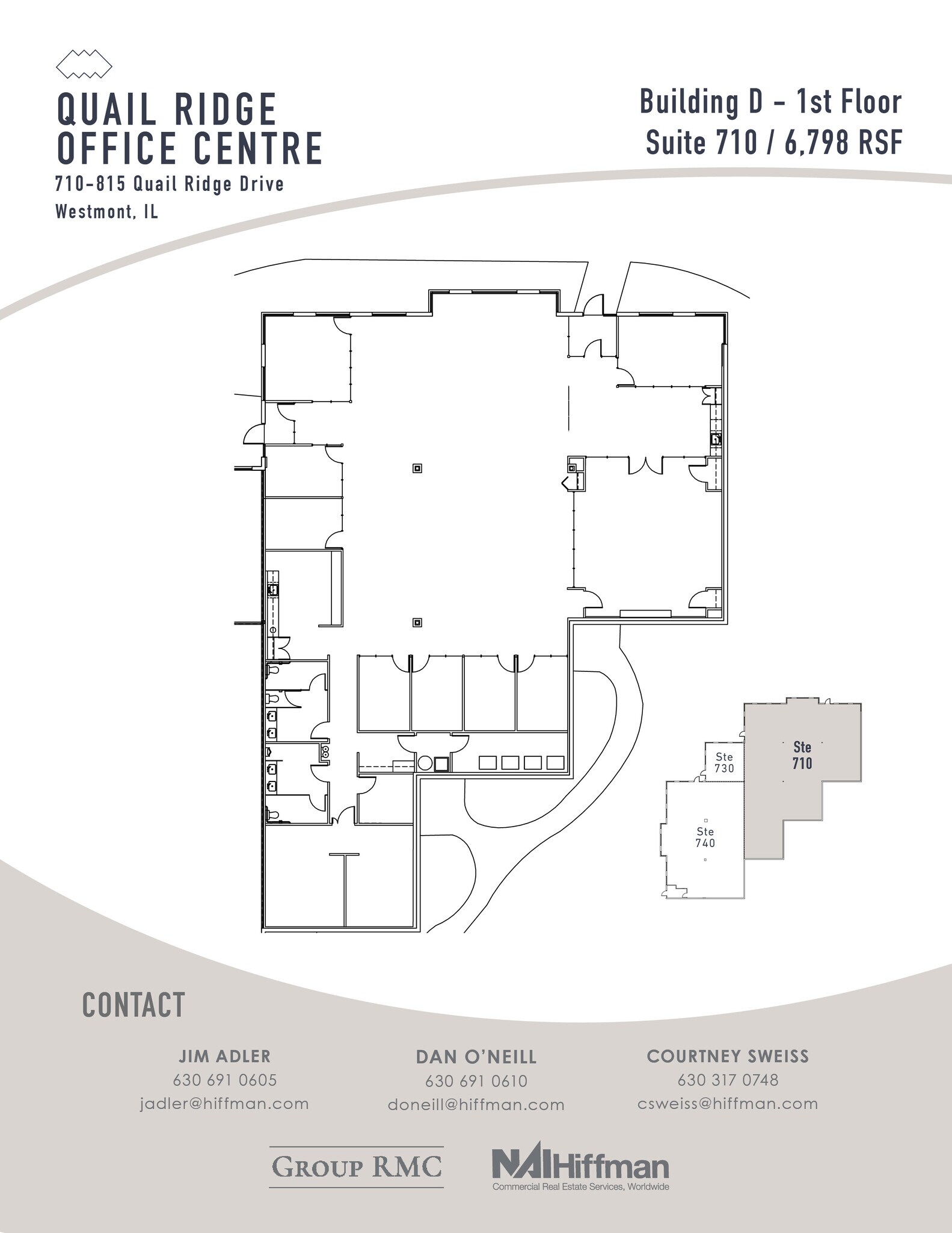 300-490 Quail Ridge Dr, Westmont, IL à louer Plan d’étage- Image 1 de 1