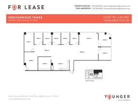 5151 Belt Line Rd, Dallas, TX à louer Plan d’étage- Image 2 de 2