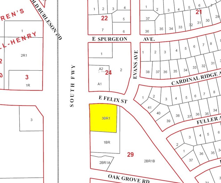 4851 South Fwy, Fort Worth, TX à vendre - Plan cadastral - Image 1 de 1