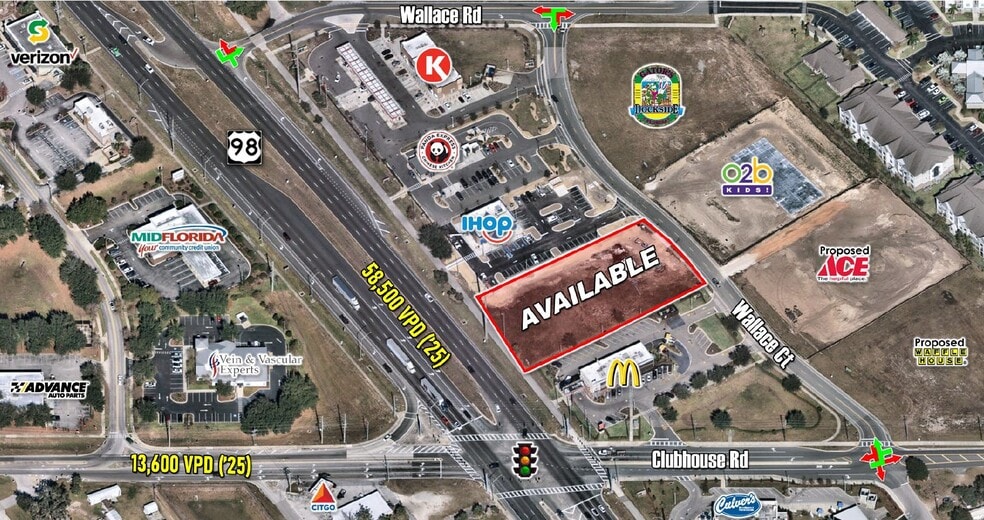 NEQ US 98 & Clubhouse Rd, Lakeland, FL à louer - Photo du bâtiment - Image 2 de 3