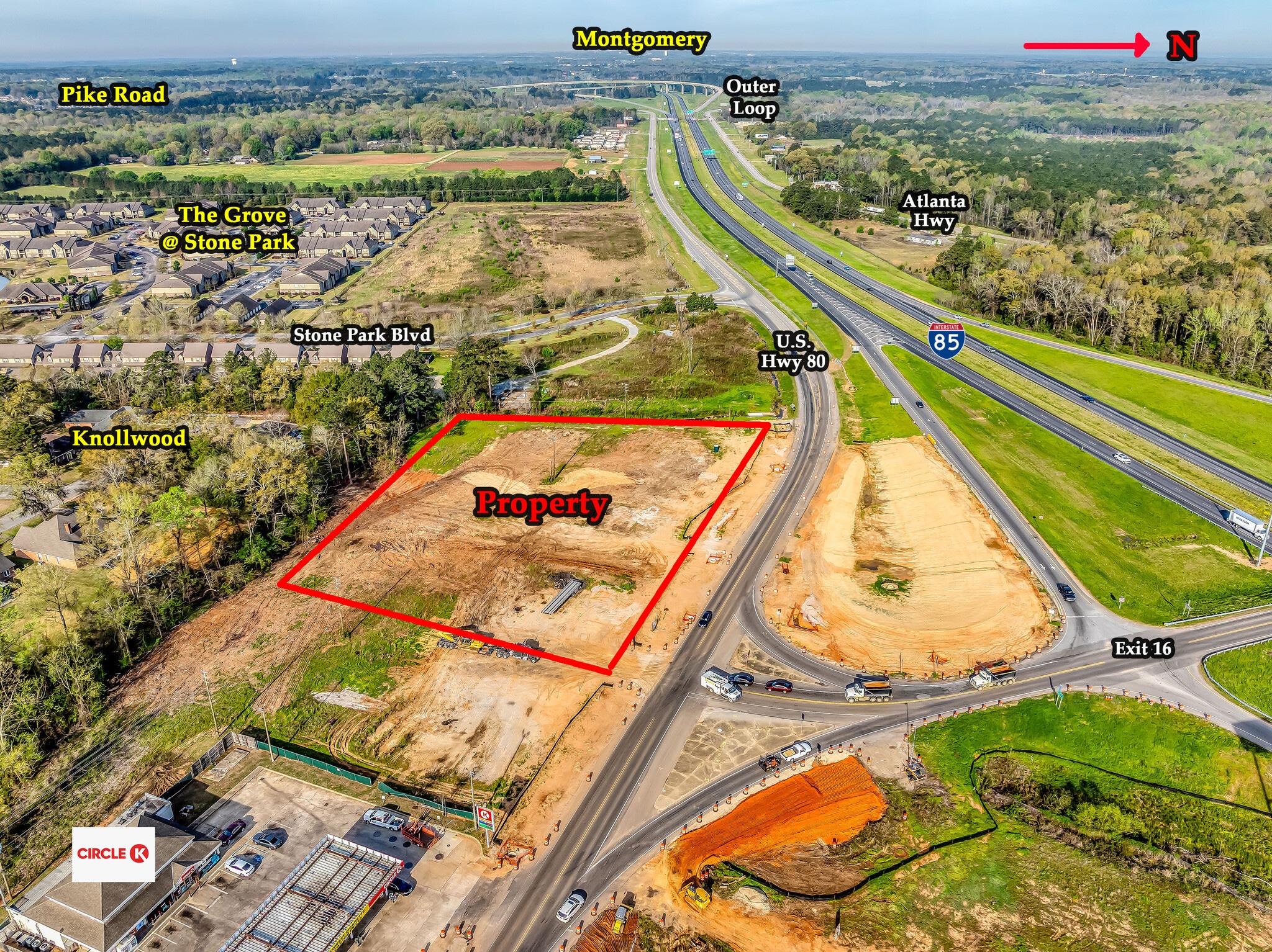 Waugh Station - U.S. Hwy 80, Pike Road, Pike Road, AL for lease Primary Photo- Image 1 of 5