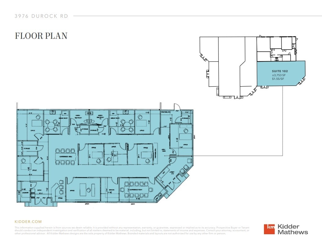3976 Durock Rd, Cameron Park, CA à louer Plan d’étage- Image 1 de 1