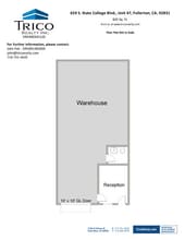 667-759 S State College Blvd, Fullerton, CA à louer Plan d’étage- Image 1 de 1
