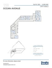 1299 Ocean Ave, Santa Monica, CA à louer Plan d’étage- Image 1 de 1