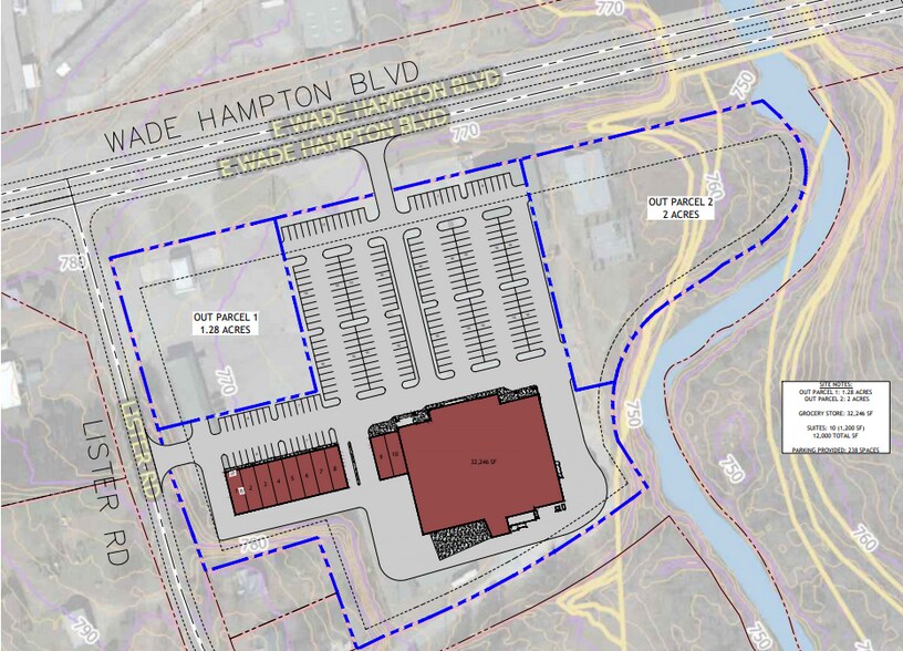 13413-13463 E Wade Hampton Blvd, Greer, SC à louer - Photo du bâtiment - Image 2 de 3