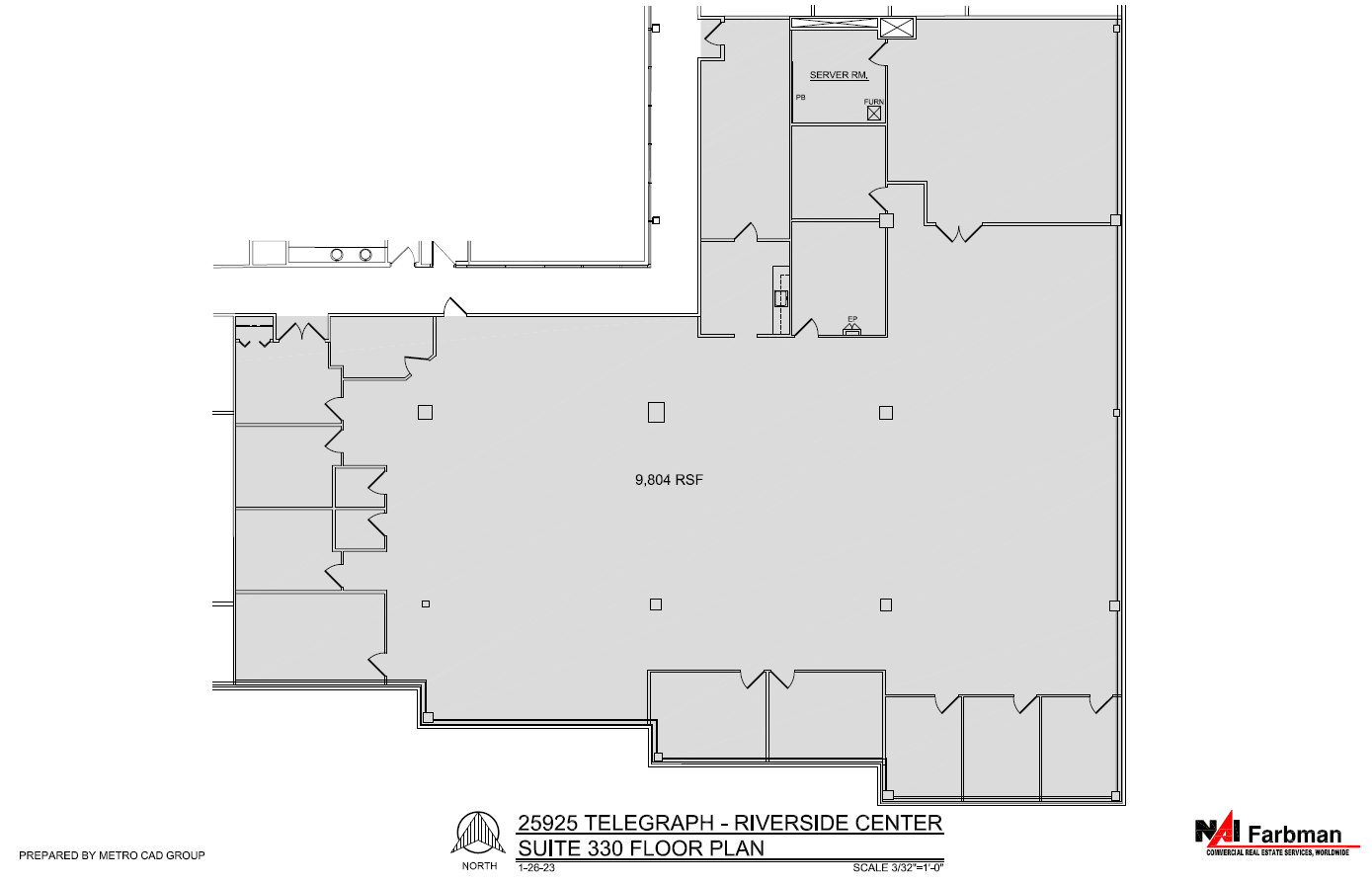 25925 Telegraph Rd, Southfield, MI for lease Floor Plan- Image 1 of 1