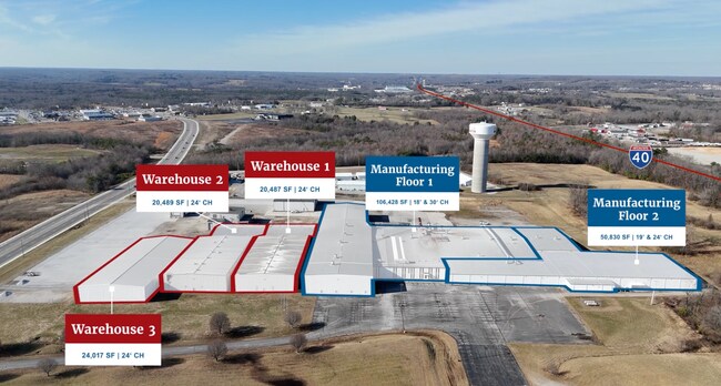 Plus de détails pour 656 Interstate Dr, Crossville, TN - Industriel à louer